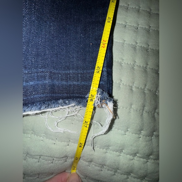 Etienne Marcel Jeans w/ red zipper. Raw hem. Size 27. GUC - Picture 8 of 16